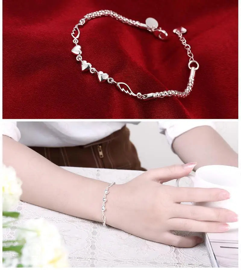 bracelete feminino de prata