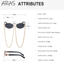 óculos de sol hexagonal feminino