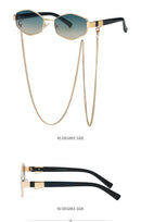 óculos de sol hexagonal feminino