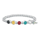 Pulseira feminina de prata esterlina 925
