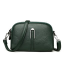 Bolsa de ombro femininas de couro macio