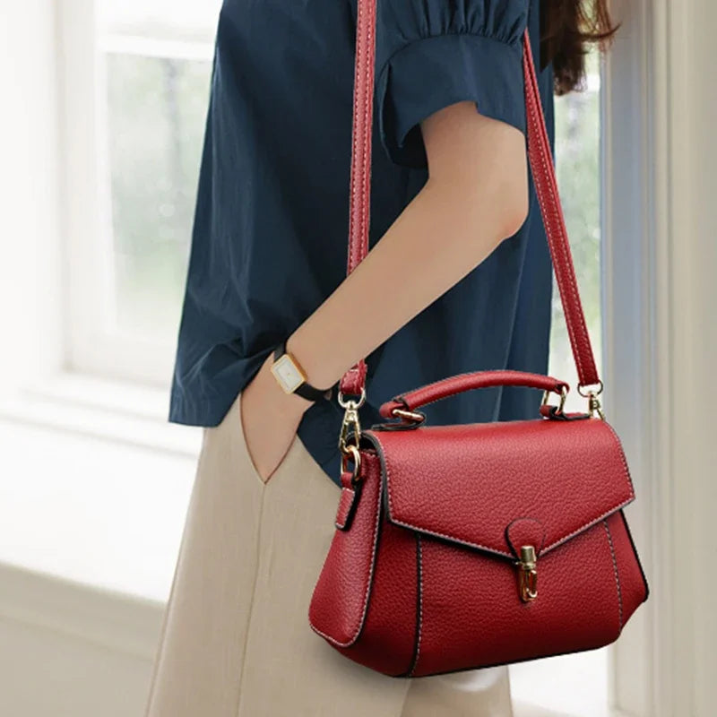 Bolsa pequena de couro sintético alta qualidade