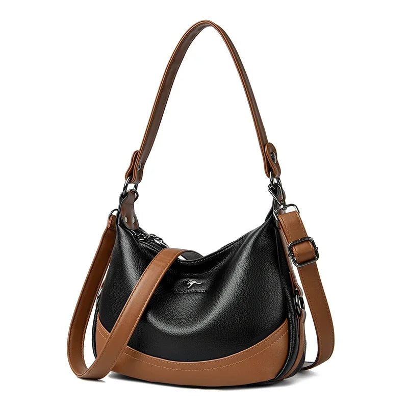 Bolsa de couro feminina de luxo de alta qualidade