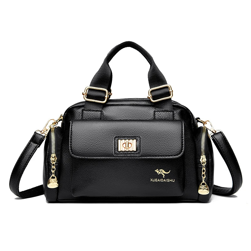 bolsa em couro sintetico para mulheres de classe