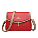 Bolsa de ombro feminina de couro