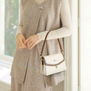 Bolsa de ombro feminina de couro