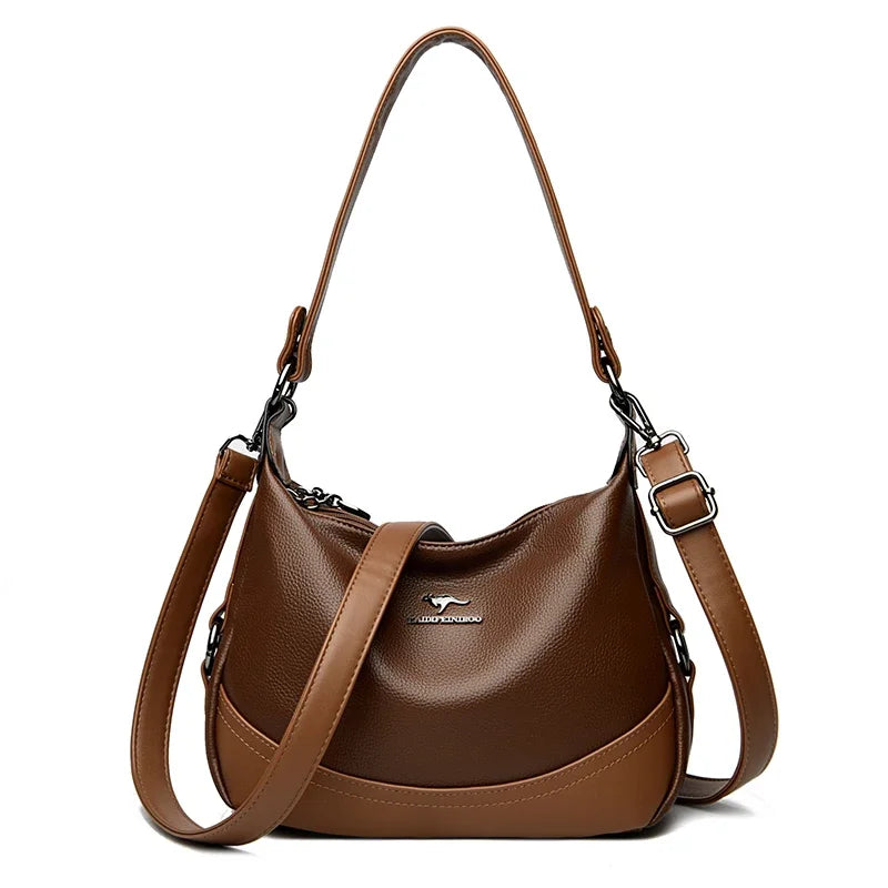 Bolsa de couro feminina de luxo de alta qualidade