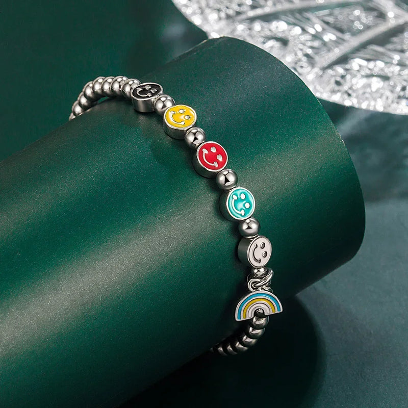 Pulseira feminina de prata esterlina 925