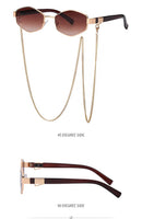 óculos de sol hexagonal feminino