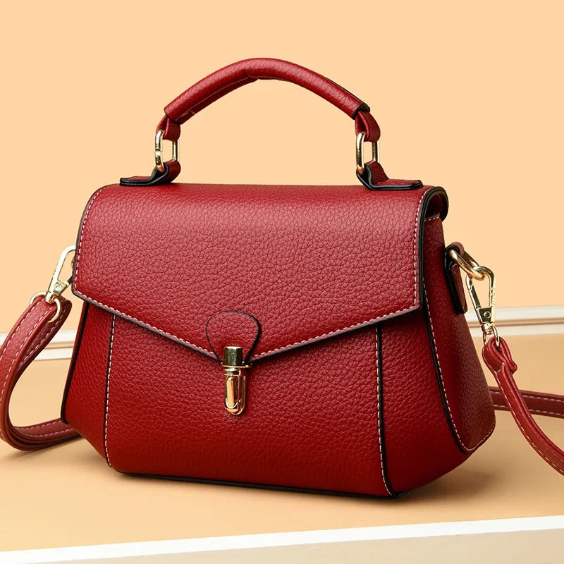 Bolsa pequena de couro sintético alta qualidade