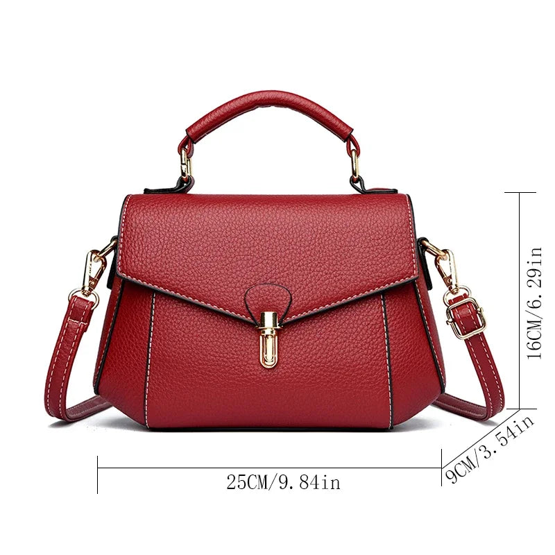 Bolsa pequena de couro sintético alta qualidade