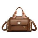 bolsa em couro sintetico para mulheres de classe