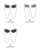 óculos de sol hexagonal feminino