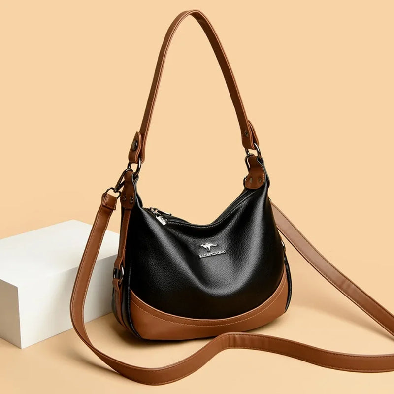 Bolsa de couro feminina de luxo de alta qualidade