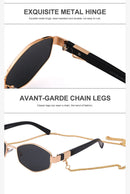 óculos de sol hexagonal feminino