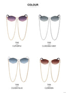 óculos de sol hexagonal feminino