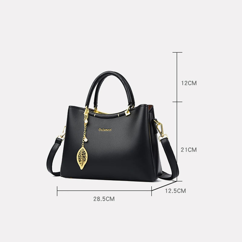 bolsa feminina de couro de alta qualidade