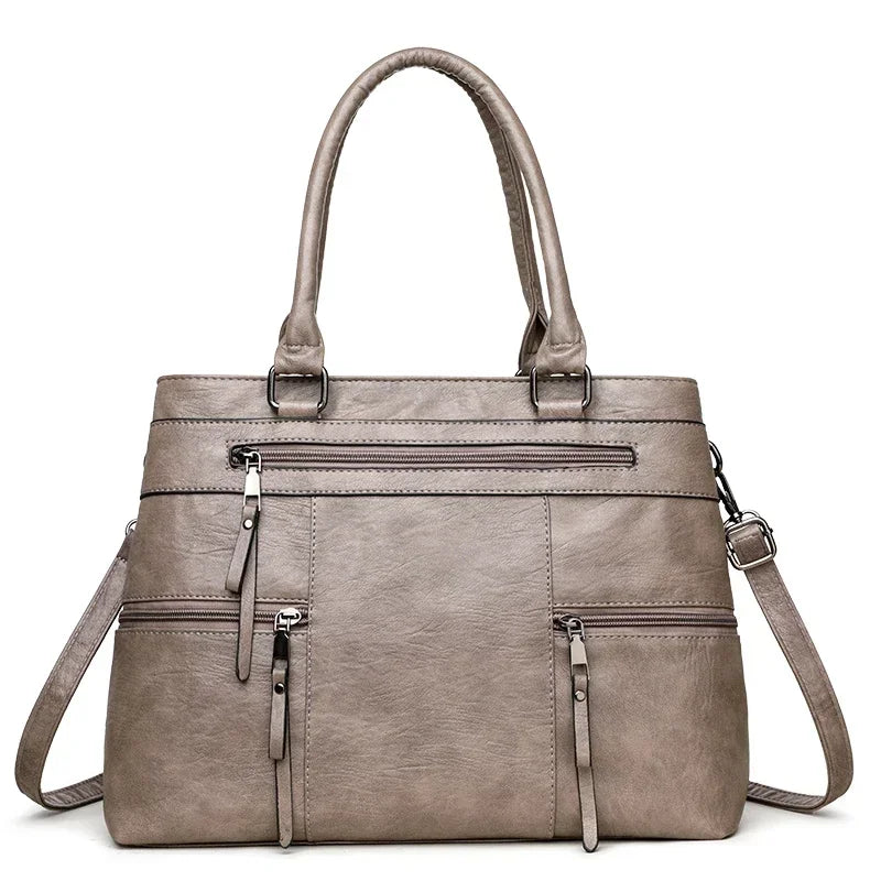 Bolsa feminina elegante de couro
